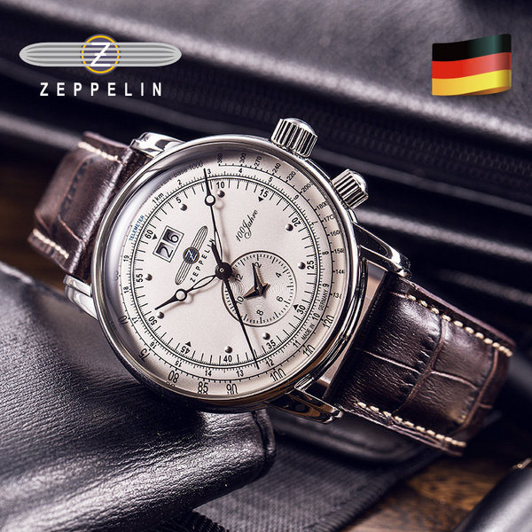 德国制造，Zeppelin 齐博林 100周年纪念款 7640-1N 男士时尚腕表 1072.72元 买手党-买手聚集的地方