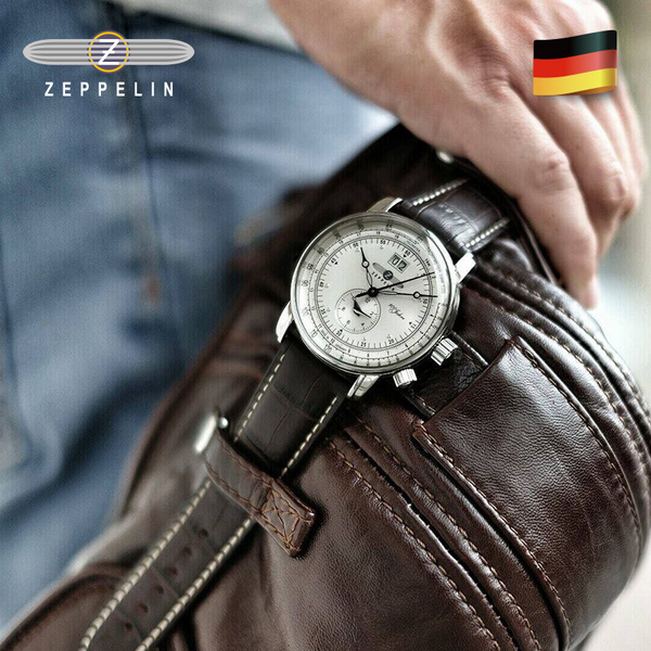 德国制造，Zeppelin 齐博林 100周年纪念款 7640-1N 男士时尚腕表 1072.72元 买手党-买手聚集的地方