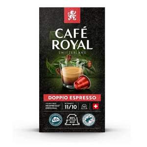 瑞士皇室专享品牌，Café Royal 芮耀 Doppio 意式双倍浓缩胶囊咖啡 强度11 10粒*10盒