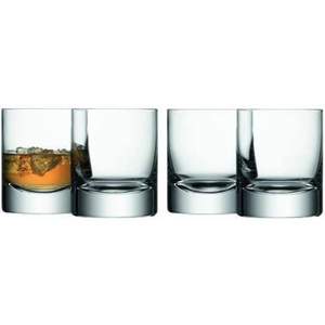 LSA International 国际空间 Bar系列 ‎G068-10-991 平底玻璃杯250mL*4只装
