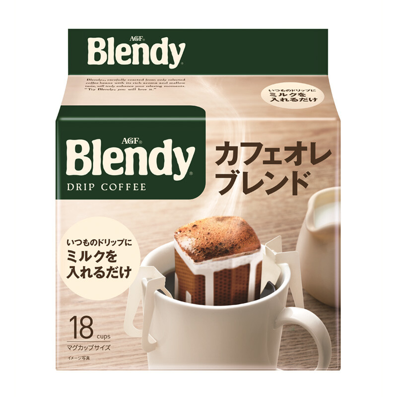 日本进口，AGF Blendy 挂耳咖啡 7g*18袋*4件 84元包邮（21元/件） 买手党-买手聚集的地方