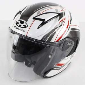 日本摩托车头盔三大品牌，OGK KABUTO Exceed Claw 摩托车头盔 半盔双镜片 XL码 581558