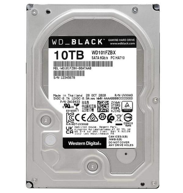 Western Digital 西部数据 WD_Black 3.5英寸台式机机械硬盘10TB 新低1633元（天猫折后2779元） 买手党-买手聚集的地方
