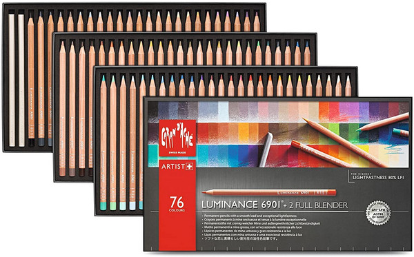 瑞士殿堂级品牌，Caran d'Ache 凯兰帝 Luminance 6901系列 非水溶性彩色铅笔76色 1111元 买手党-买手聚集的地方