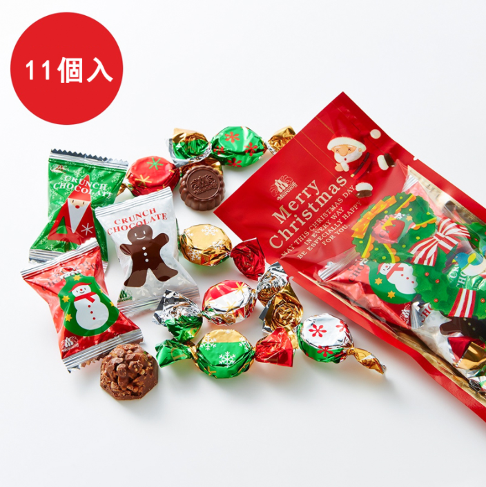 日本进口顶级伴手礼，Morozoff 圣诞限量款巧克力 礼袋装11颗 54元包邮（另有礼盒装） 买手党-买手聚集的地方