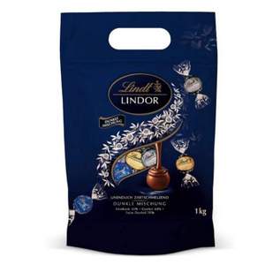 销量第一，Lindt 瑞士莲 Lindor系列 混合装软心黑巧克力球 约81颗（共1000g）