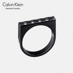 Calvin Klein 卡尔文·克莱恩 Edge系列 PVD黑色戒指 KJ3CBR1001