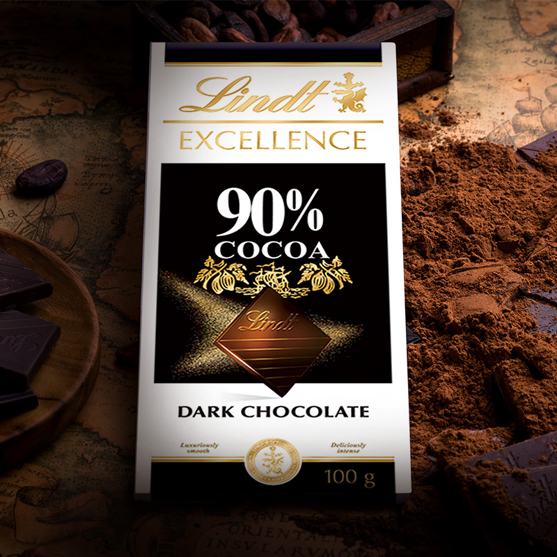 Lindt 瑞士莲 90%可可特醇排装黑巧克力 100g 15.53元 买手党-买手聚集的地方