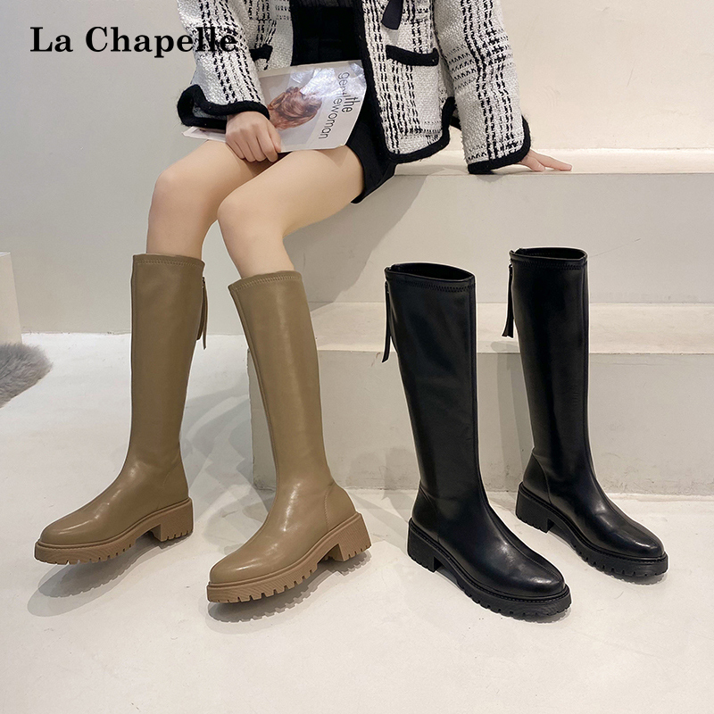 La Chapelle 拉夏贝尔 2022年秋冬加绒不过膝长筒靴 多款 119元包邮（双重优惠） 买手党-买手聚集的地方