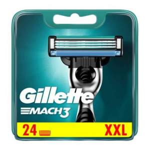 Gillette 吉列 锋速3 敏锐手动刮胡刀刀头24件装