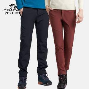 Pelliot 伯希和 男女款户外加绒软壳冲锋裤 多色