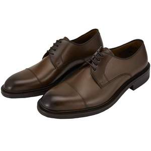 西班牙百年品牌，Lottusse 乐途仕 L6723 真皮手工亮面商务男士德比鞋