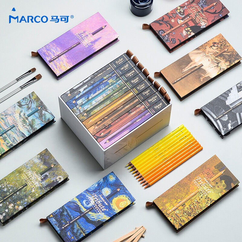MARCO 马可 Tribute大师系列 80色彩色铅笔 定制珍藏版礼盒 3300-80CB 226.5元包邮（双重优惠） 买手党-买手聚集的地方