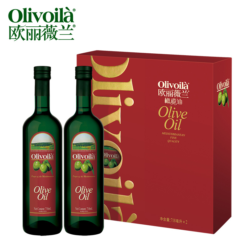 送礼佳品，Olivoilà 欧丽薇兰 纯正橄榄油礼盒装718mL*2瓶 98.6元包邮（双重优惠） 买手党-买手聚集的地方