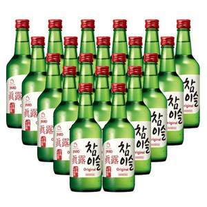韩国烧酒第一品牌，真露 韩国进口烧酒20.1°竹炭酒360mL*20瓶 整箱