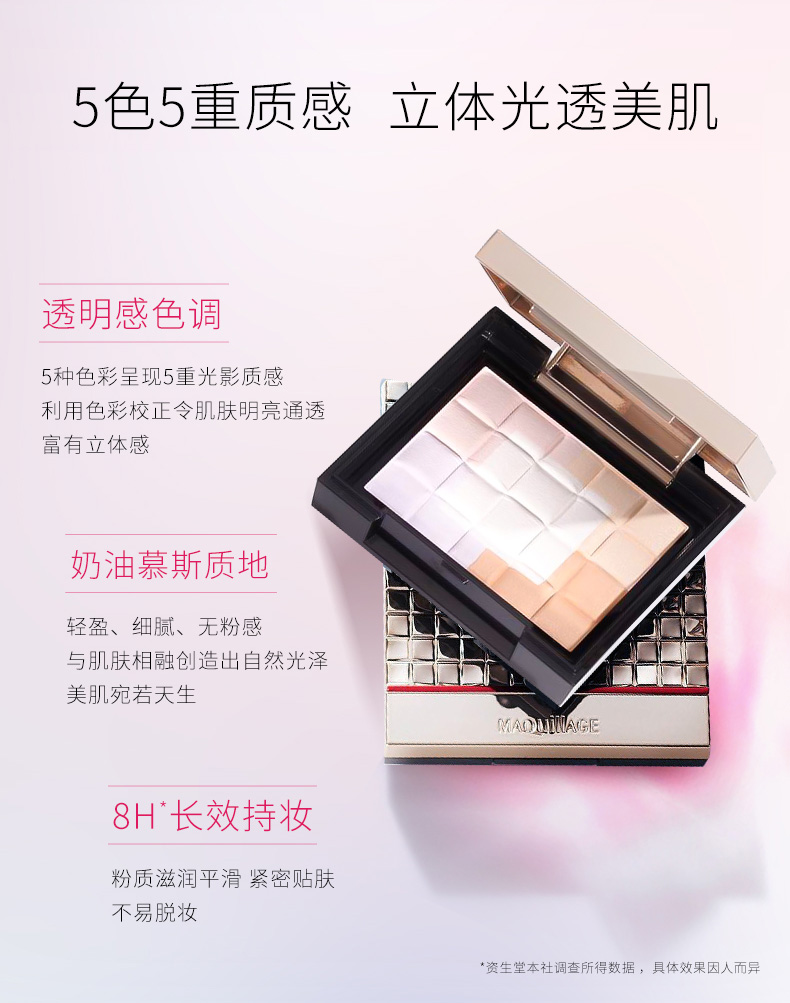 降￥60新低！Shiseido 资生堂 Maquillage心机美人 星魅5色立体高光修容腮红8g 新低129元包税包邮（多重优惠） 买手党-买手聚集的地方