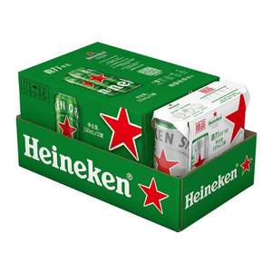 Heineken 喜力 拉罐啤酒330mL*15听（经典12听+星银3听）