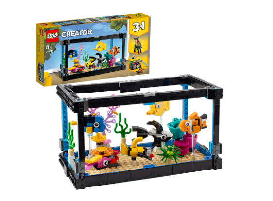 销量第一，LEGO 乐高 创意三合一系列拼装积木 鱼缸  31122 199.39元（可3件9折） 买手党-买手聚集的地方