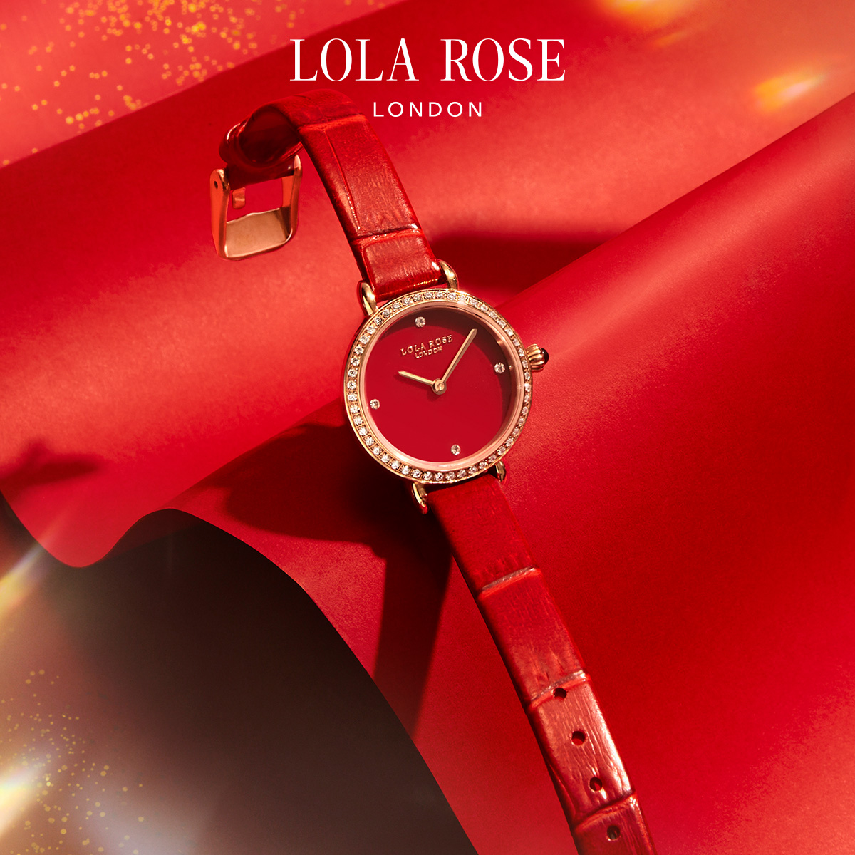 Lola Rose 罗拉玫瑰 Fiesta系列 女士红玉髓石英腕表 LR2240 699元包邮（需领券） 买手党-买手聚集的地方