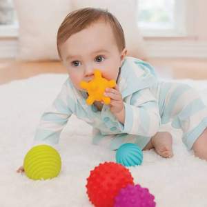 Infantino 婴幼儿益智胶玩具 感知球6件套