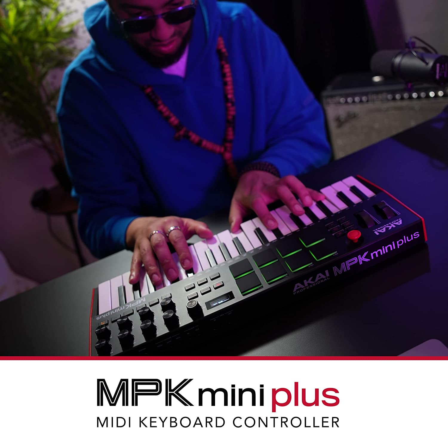 Akai Professional 雅家MPK Mini Plus 37键MIDI音乐键盘控制器| 首页
