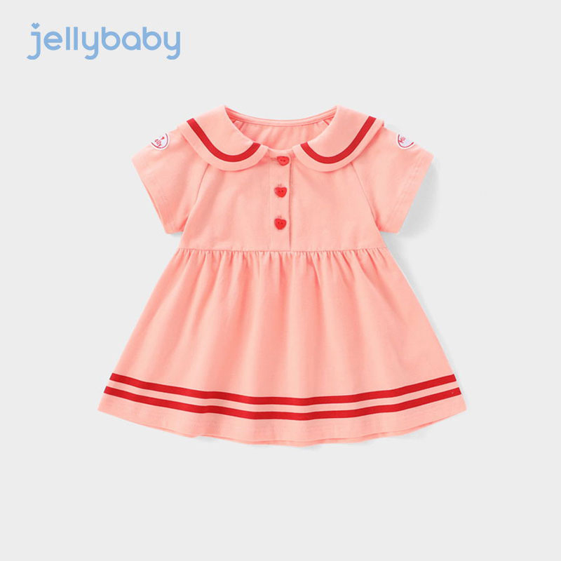 Jellybaby 杰里贝比 2023夏款女童甜美海军风连衣裙（80~130码） 59.9元包邮（双重优惠） 买手党-买手聚集的地方