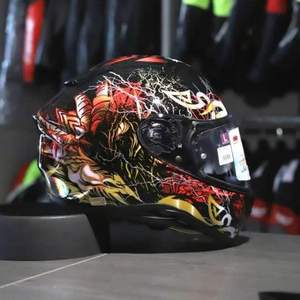 日本摩托车头盔三大品牌，OGK KABUTO AEROBLADE 5空气刀5代 摩托车头盔 全盔 L码 红龙 584399