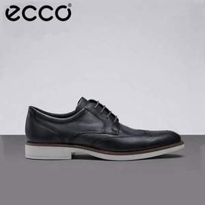 ECCO 爱步 Biarritz里兹 男士雕花真皮商务正装皮鞋 630344