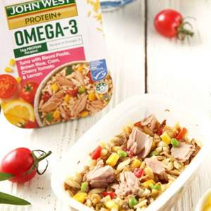 百年全球海鲜品牌，John West 西部约翰 轻食代餐沙拉*5件 多口味