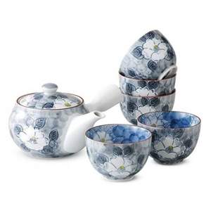 CtoC Japan 有田烧 一珍山茶花 日式茶壶茶具6件套装