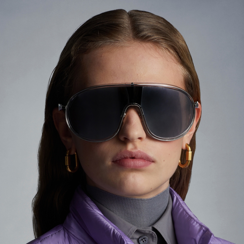 法国顶级品牌，MONCLER 盟可睐 Vangarde 中性款眼罩式太阳镜 ML0222