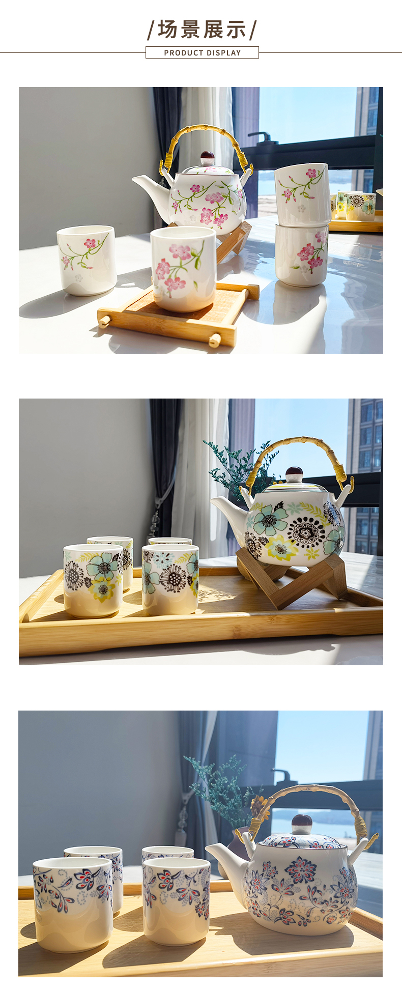 Cheng’S 精美陶瓷茶壶套装养生五件套 3色 新低49.9元包邮（需领券） 买手党-买手聚集的地方