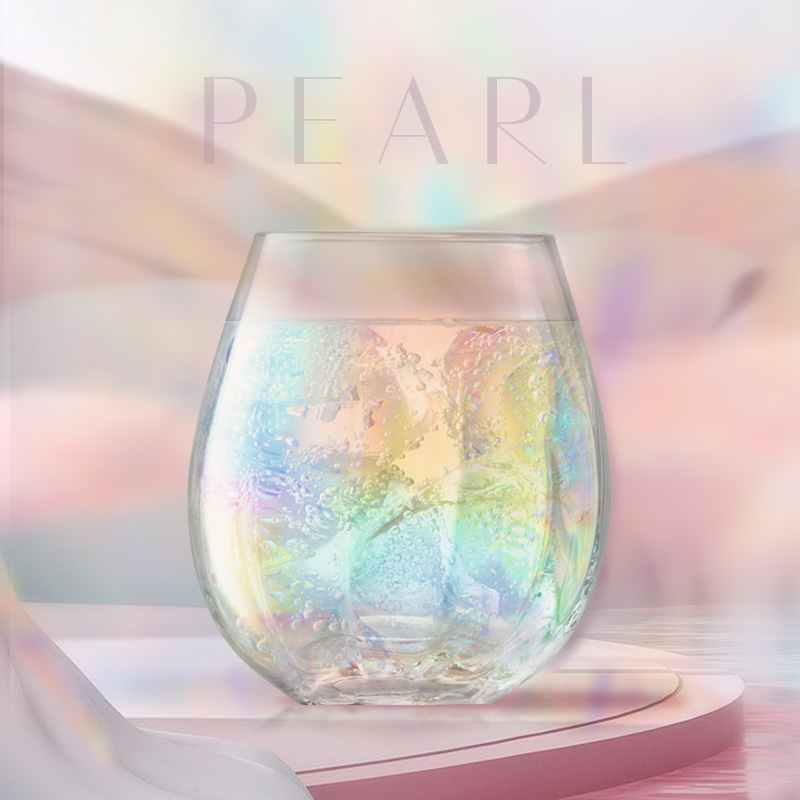 波兰进口，LSA International pearl珍珠系列 珍珠母贝幻彩水晶玻璃杯 425ml*2个 159.75元包邮（79.87元/个） 买手党-买手聚集的地方