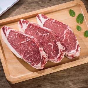 澳洲进口，农夫好牛 草饲原切眼肉+西冷牛排套餐1.2kg (150g*8片)