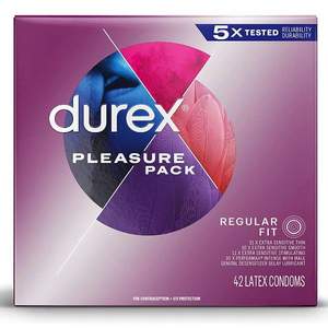 0税费！Durex 杜蕾斯 欢愉避孕套套装 42只装