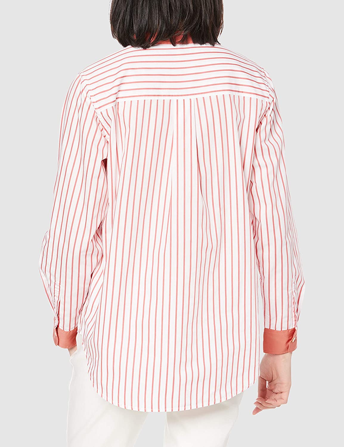 法国百年品牌 Aigle 艾高  女士V领口袋条纹长袖衬衫 ZCF053J 296.53元 买手党-买手聚集的地方