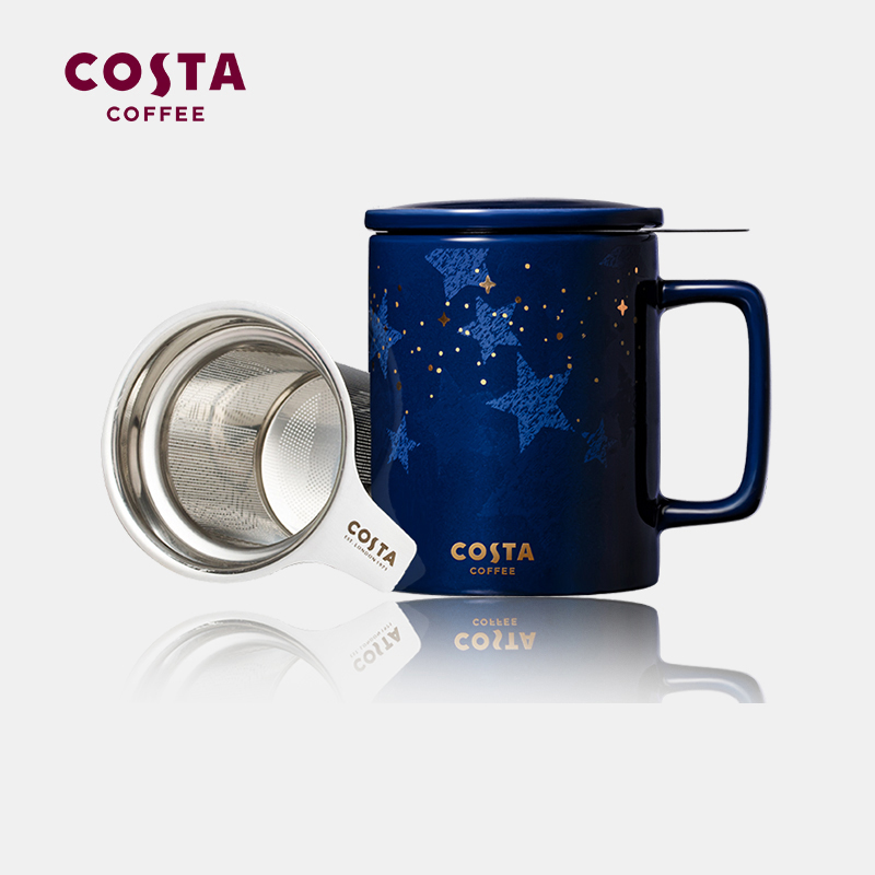 Costa 咖世家 星空系列 带茶漏陶瓷马克杯355ml 59元包邮（需领券） 买手党-买手聚集的地方
