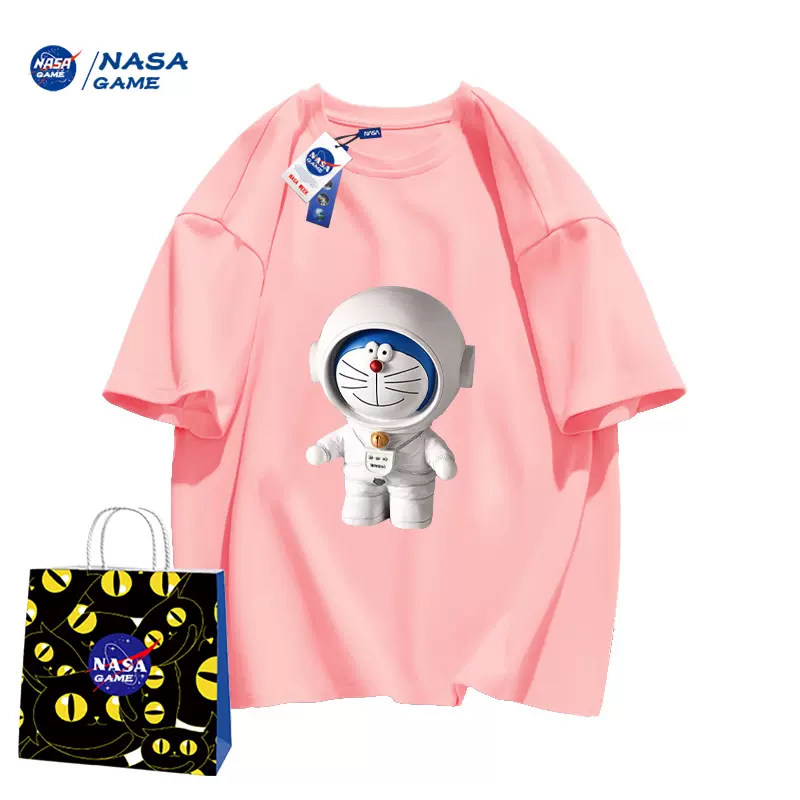 NASA GAME 官网联名款2023新款男女童纯棉短袖T恤 3件（100~150码）多花色 59.9元包邮（19.9元/件） 买手党-买手聚集的地方