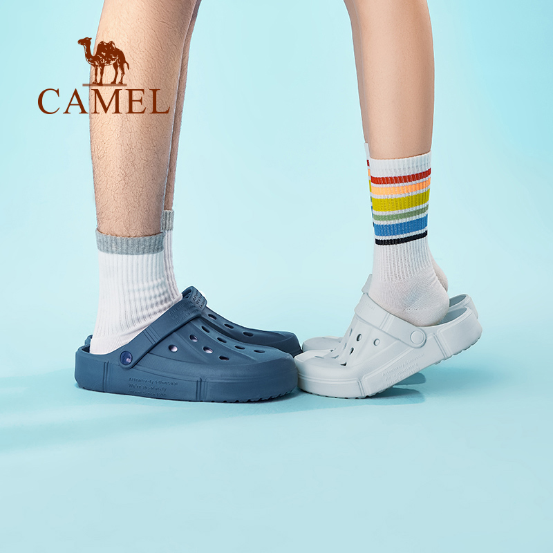 Camel 骆驼 2023年夏季新款男女款沙滩鞋洞洞鞋 6色 49元包邮（需用券） 买手党-买手聚集的地方