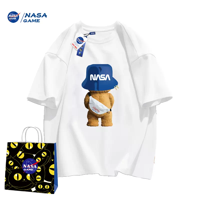 NASA GAME 2023新款男女童纯棉短袖T恤 （100~150码）多花色 19.9元包邮（需领券） 买手党-买手聚集的地方