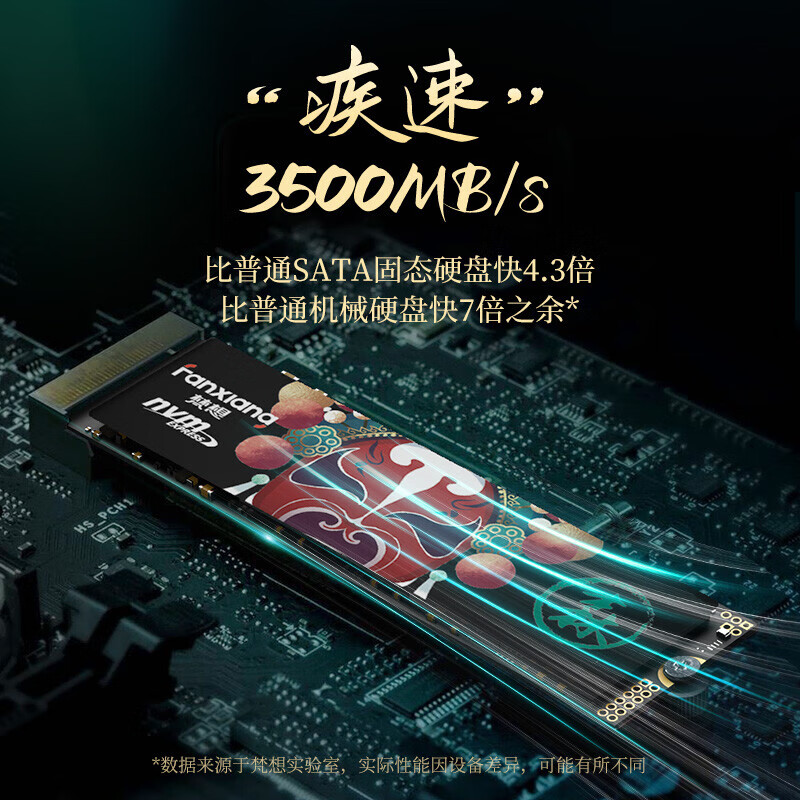 FANXIANG 梵想 S500 Pro 国潮系列 NVMe M.2 固态硬盘 2TB（PCI-E 3.0） 新低409元包邮（双重优惠） 买手党-买手聚集的地方