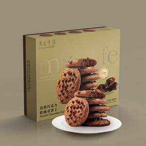 香港美心旗下品牌，美心生活 双重巧克力软曲奇饼干 192g