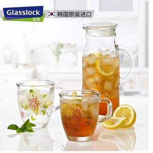 Glasslock 三光云彩 IG706 玻璃冷水壶3件套（冷水壶1.14L+玻璃瓶375ml*2）