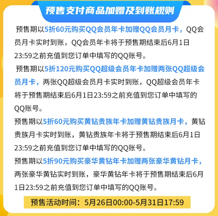 腾讯QQ 会员年卡 12个月 60元秒充 买手党-买手聚集的地方