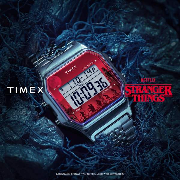 Timex T80 × Stranger Things 天美时 怪奇物语联名款 Unity系列 时尚钢带方块表TW2V50900YB 395元 买手党-买手聚集的地方