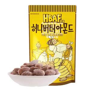 韩国进口 汤姆农场 蜂蜜黄油巴旦木杏仁干 80g*3袋