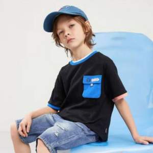 MQD 马骑顿 儿童韩版童趣短袖T恤