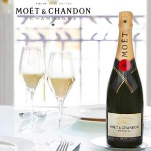 法国原装原瓶进口，Moet&Chandon 酩悦 经典香槟 750mL