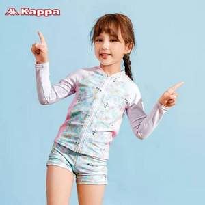 Kappa 卡帕 2023年新款 女童分体泳衣