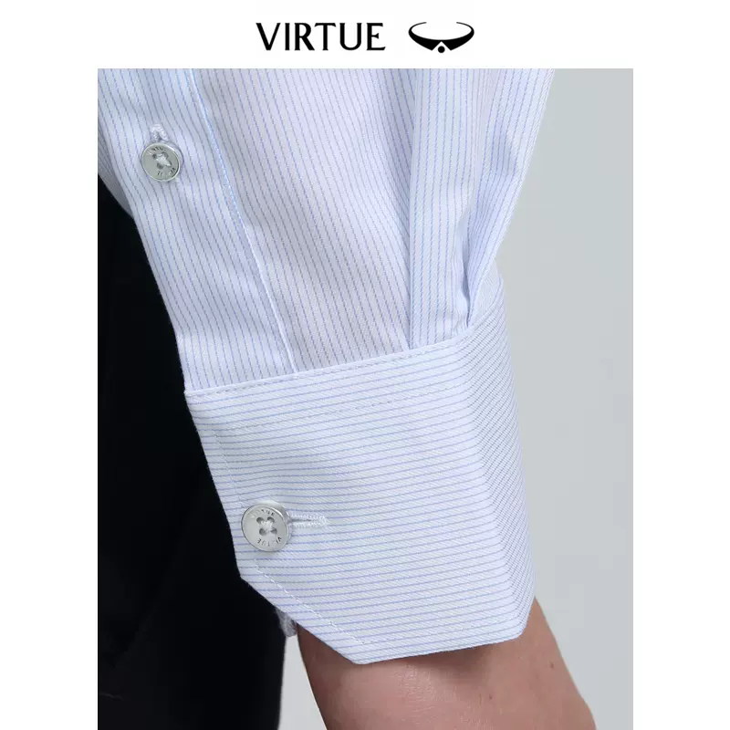 Virtue 富绅 精梳棉竖条纹长袖衬衫 39元包邮（需领券） 买手党-买手聚集的地方